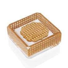 Mario Luca Giusti Acryl-Serviettenhalter Rattan