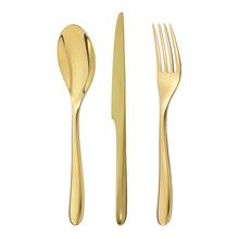 Christofle Besteck L'âme d'Or, Edelstahl, Farbe gold
