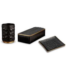 L'Objet Büro-Accessoires Crocodile Gold