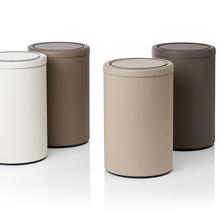 GioBagnara Swing leather waste paper baskets