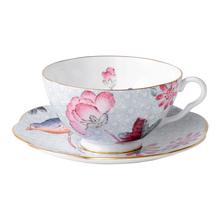 Wedgwood Cuckoo tea cup and saucer, blue