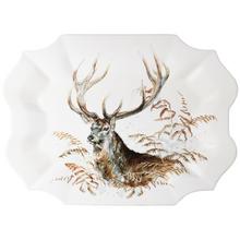 Gien Sologne Servierplatte Hirsch
