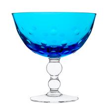 Saint-Louis Bubbles footed cup, sky blue