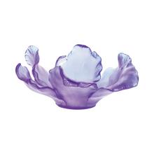 Daum Tulipe bowl, l 30 cm, ultraviolet