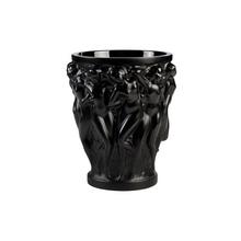 Lalique Bacchantes vase, h 15 cm, black
