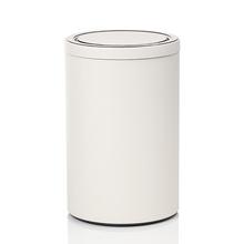 Giobagnara Swing leather waste paper basket, off white