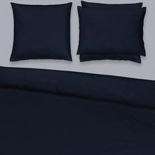 Christian Fischbacher Satin bed linen, night blue