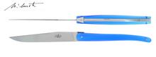 Forge de Laguiole Jean-Michel Wilmotte steak knives, blue, set of 2