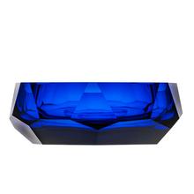 Moser Pear bowls, beryl/blue