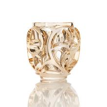Lalique Vase Tourbillons, H 13 cm, gold