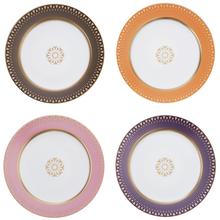 Bernardaud Soleil Levant Set aus 4 Desserttellern, 4 Farben