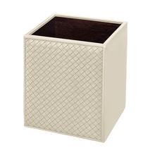 Riviere Milano waste paper basket, ivory
