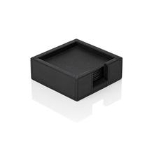 Giobagnara Quadratische Glasuntersetzer Tao, schwarz, 6er-Set