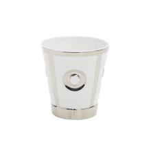 Bernardaud Porzellanbecher Eolie, silber