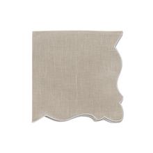 La Gallina Matta Serviette Angelina beige/weiß