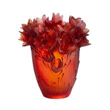 Daum Saffron vase, h 35 cm