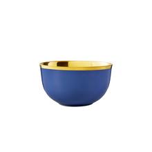 Augarten Wien Colors of Augarten Champagne bowl, capri blue with gold
