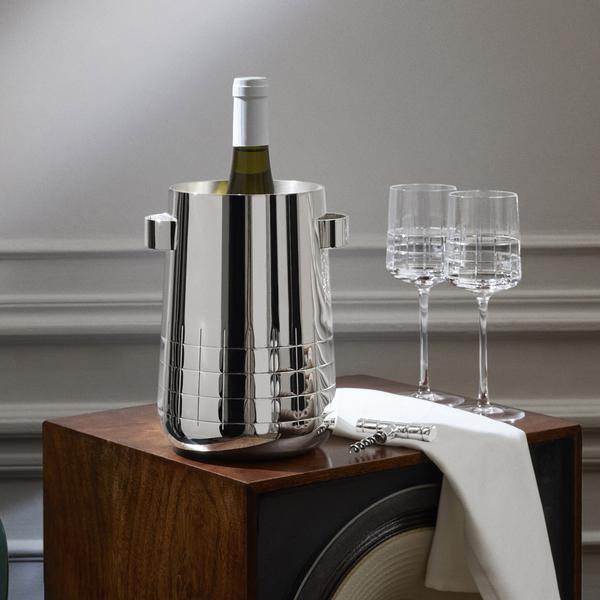 Christofle Graphik wine cooler | artedona.