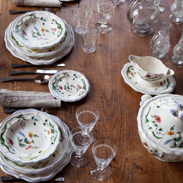 Gien Oiseaux de Paradis Dinnerware | artedona.