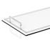 GioBagnara Defile rectangular trays, with chrome-plated handles, white