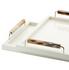 Arcahorn Lackierte Tabletts Isacco, elfenbein - Bild2