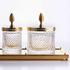 Cristal et Bronze Cristal Diamant Ciselé bathroom accessories, gold - Picture2
