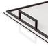 GioBagnara Defile rectangular trays, with bronze handles, off white