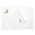 Eri Textiles Brown deer with gold table linen