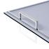 GioBagnara Defile rectangular trays, with chrome-plated handles, lilac-grey