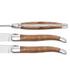 Forge de Laguiole Dinner/Steak knives with walnut wood handles, high-polished finish