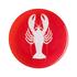 Artel Lobster crystal glass plates, burnt orange - Picture2