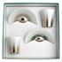 Bernardaud Loop platinum gift set, 2 cups and saucers