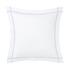 Yves Delorme Athena bed linen, silver on white