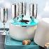 Robbe & Berking Champagne Box Martelé Cream with 4 silverplated goblets - Picture2