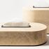GioBagnara Nobble tissue boxes, bronze & travertine
