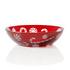 Artel Candy Cane trinket bowl, red
