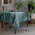 Le Jacquard Francais Voliere table linen, peacock-green