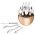 Christofle Mood Precious 24-piece silverplated cutlery set in copper-coloured egg case