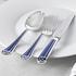 Christofle Talisman cutlery, silverplated, blue