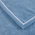 Yves Delorme Duetto terry towels, pastel blue with white border
