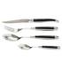 Forge de Laguiole 24-piece cutlery set with black horn handles: 6 x dinner spoons, dinner forks, dinner knives and coffee spoons - Picture2