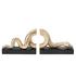L'Objet Buchstützen Snake Gold, 2er-Set