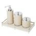 Riviere Vanity bathroom accessories, chrome/ivory