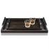 Riviere Macassar trays with leather handles