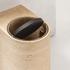 Giobagnara Nobble waste bin, bronze & travertine - Picture2