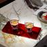 Baccarat Harcourt coffee set with red tray