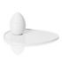 J.L Coquet Hémisphère White broken egg & tray