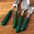 Capdeco Cambridge cutlery, dark green