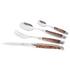 Forge de Laguiole 24-piece cutlery set with Thuya wood handles: 6 x dinner spoons, dinner forks, dinner knives and coffee spoons - Picture2