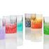 Moser Pebbles double old fashioned tumblers, coloured